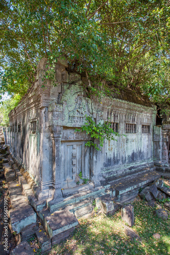 Beng Mealea Temple is a temple in the Angkor Wat style located east of the main group of temples at Angkor  Siem Reap  Cambodia.