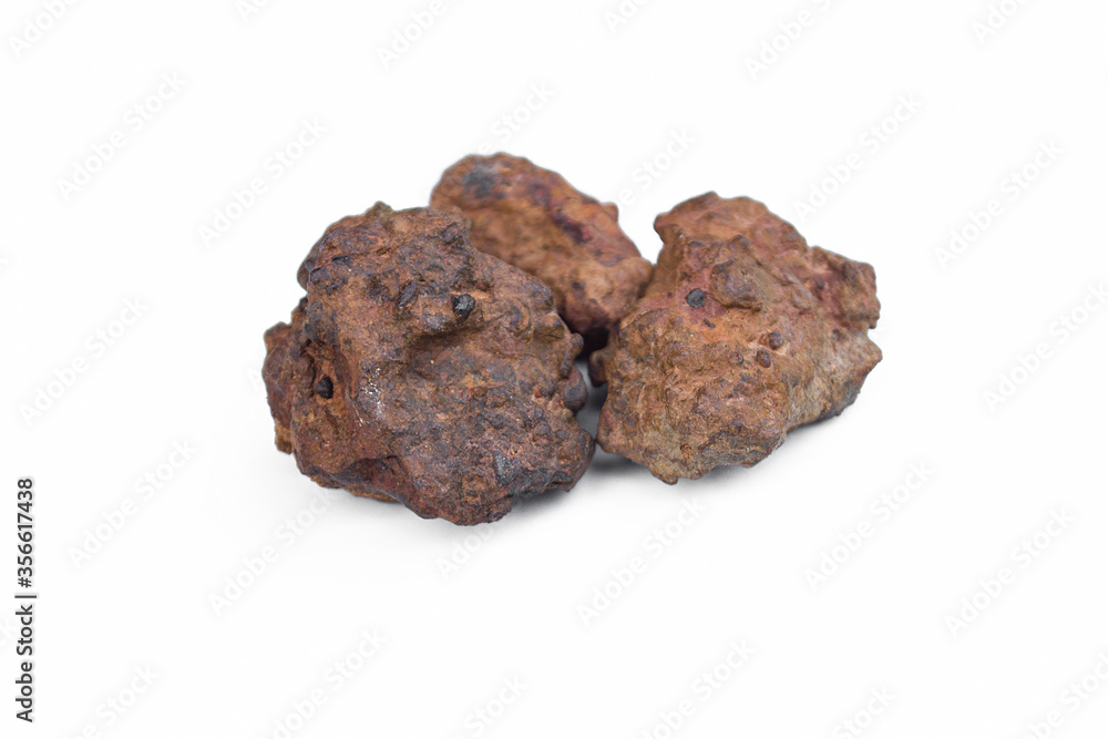 Laterite stone isolated on a white background. Laterite stone isolated on a white background.