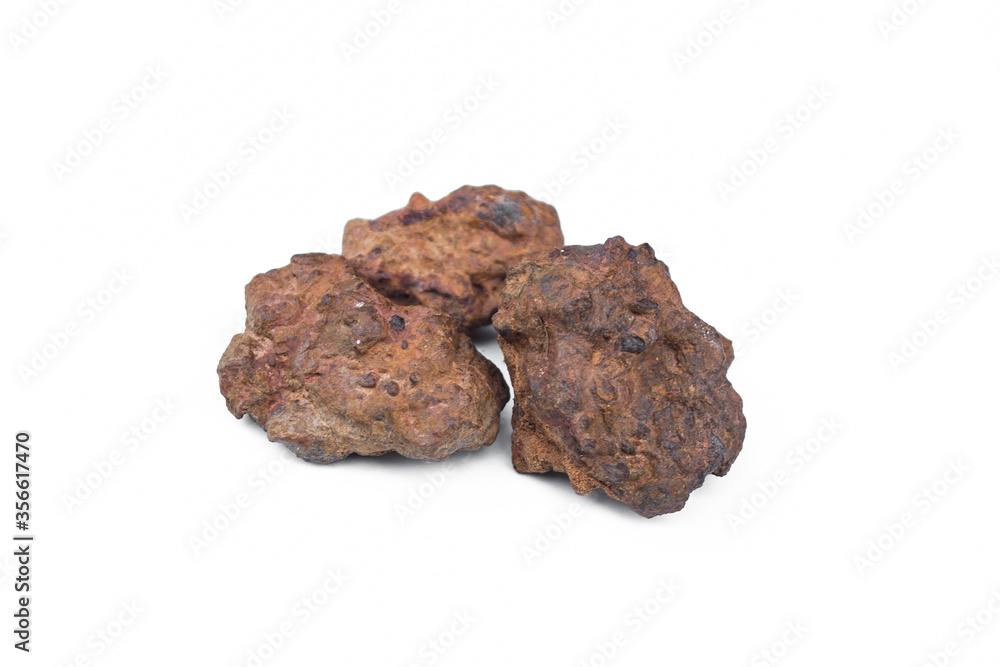 Laterite stone isolated on a white background. Laterite stone isolated on a white background.