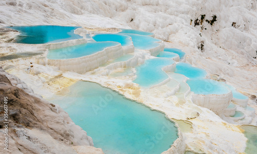 Pamukkale Hot Springs in Denizli Province of Turkey photo