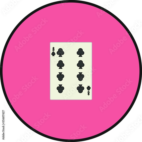 playing card. illustration for web and mobile design.