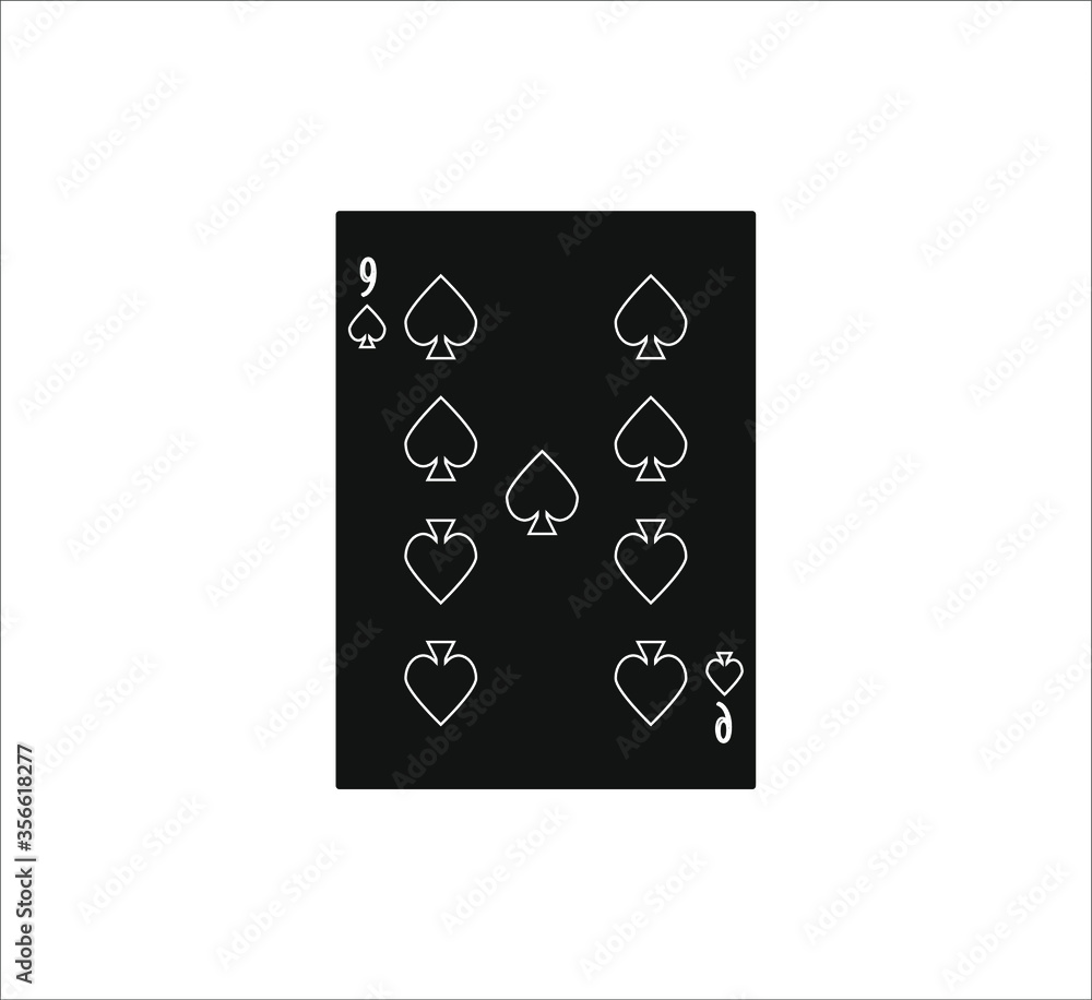 Obraz premium playing card. illustration for web and mobile design.