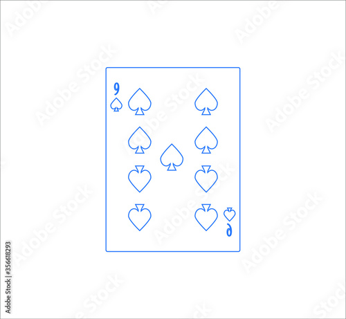 playing card. illustration for web and mobile design.