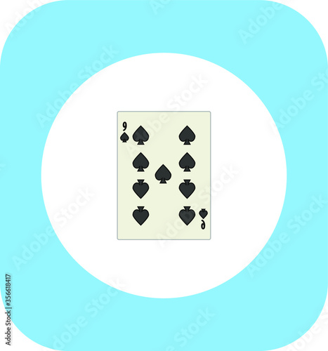 playing card. illustration for web and mobile design.