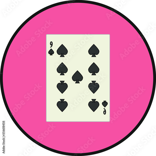 playing card. illustration for web and mobile design.
