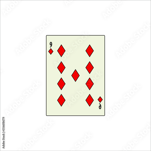 playing card. illustration for web and mobile design.