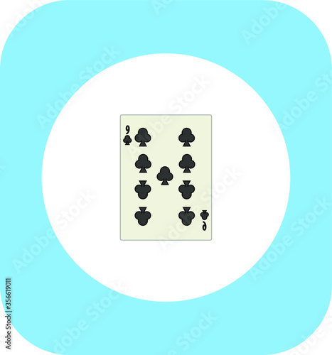 playing card. illustration for web and mobile design.