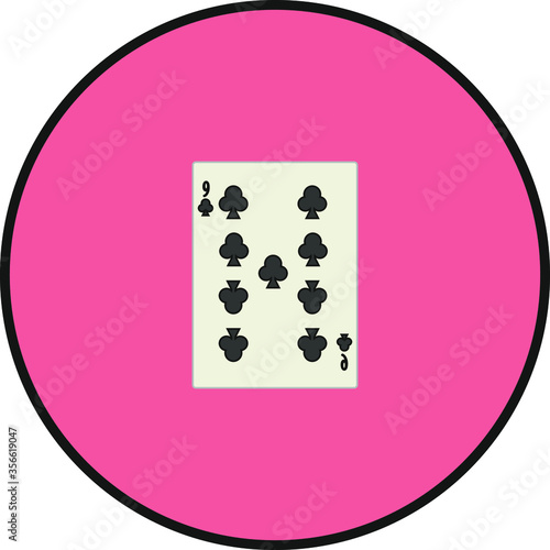 playing card. illustration for web and mobile design.