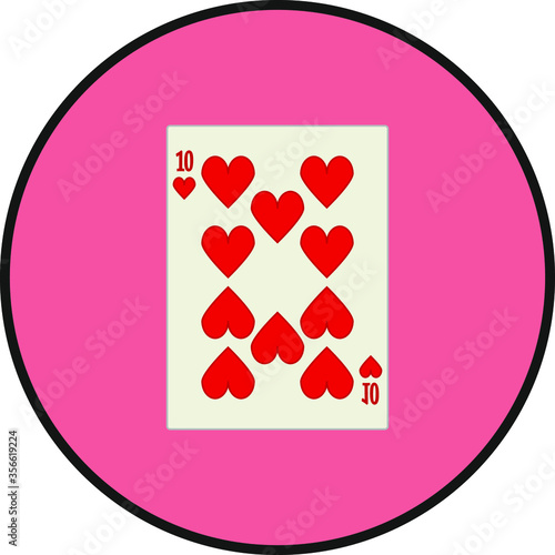 playing card. illustration for web and mobile design.