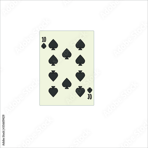 playing card. illustration for web and mobile design.