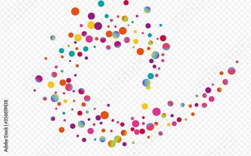 Multicolored Splash Carnival Transparent 