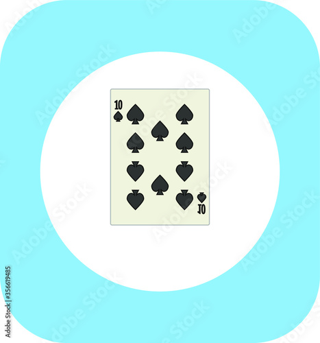 playing card. illustration for web and mobile design.