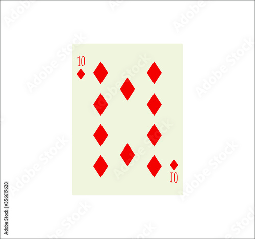 playing card. illustration for web and mobile design.