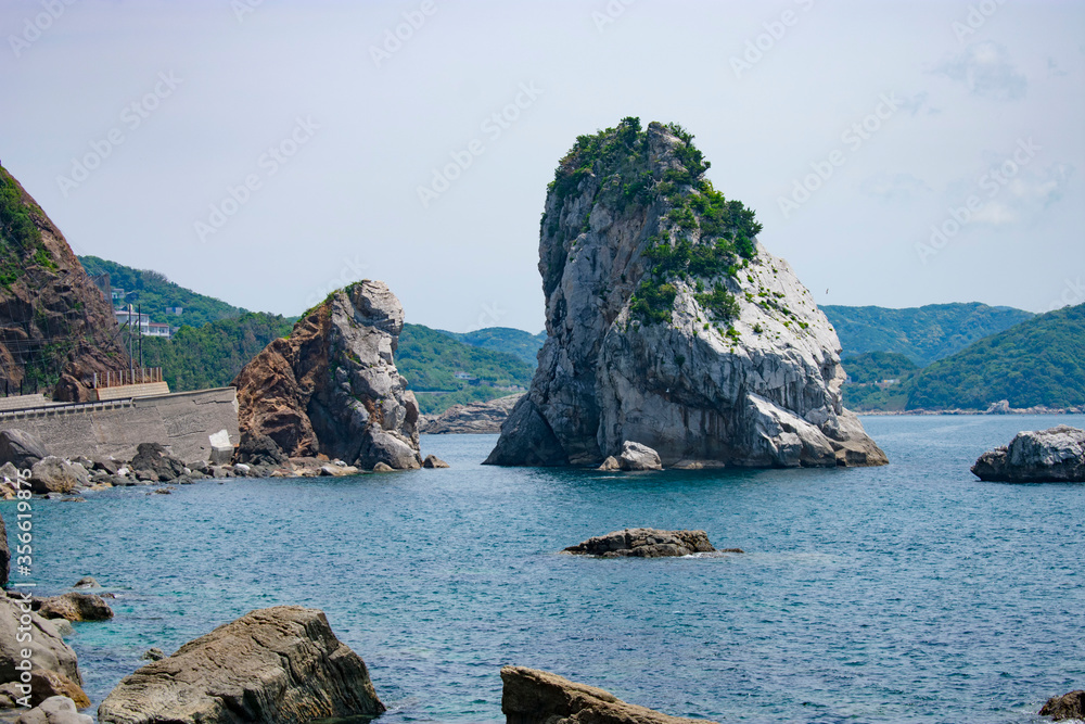 Naklejka premium 立巌岩