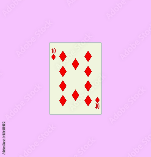 playing card. illustration for web and mobile design.