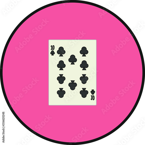 playing card. illustration for web and mobile design.