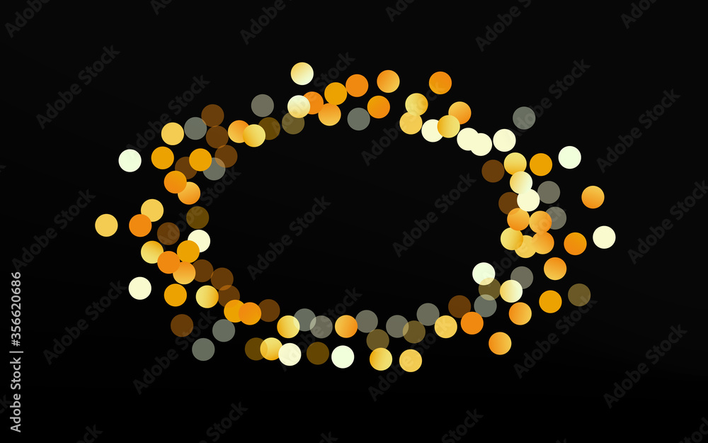 Golden Splash Bright Black Background. Holiday Golden Splash Bright Black Background. Holiday