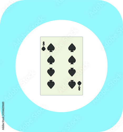 playing card. illustration for web and mobile design.