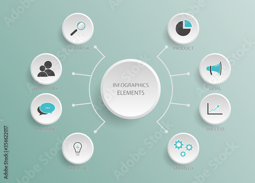 Abstract 3D infographic template with a five steps for success. Blank space for content, business, infographic, diagram, flowchart, diagram, time line or steps process  