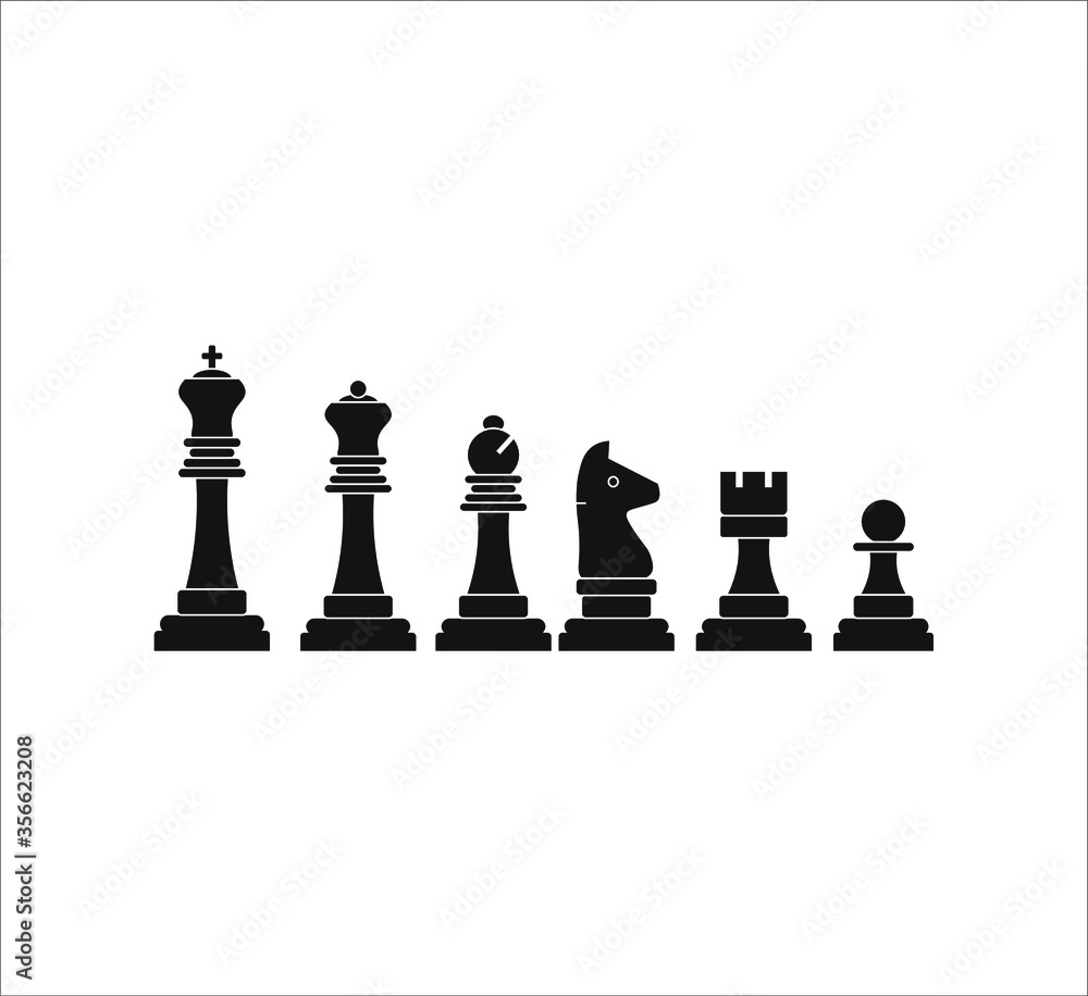 chess king figure. illustration for web and mobile design.