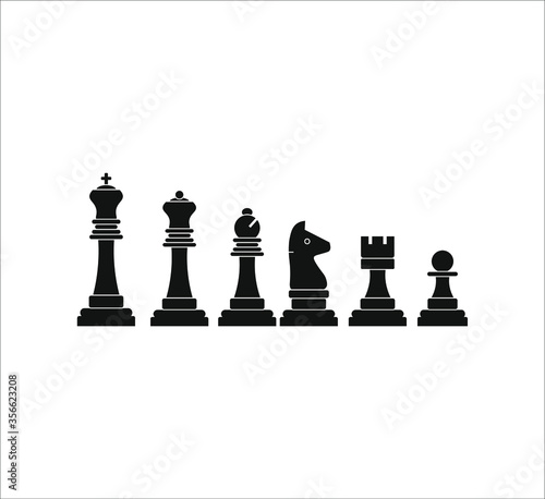 chess king figure. illustration for web and mobile design.