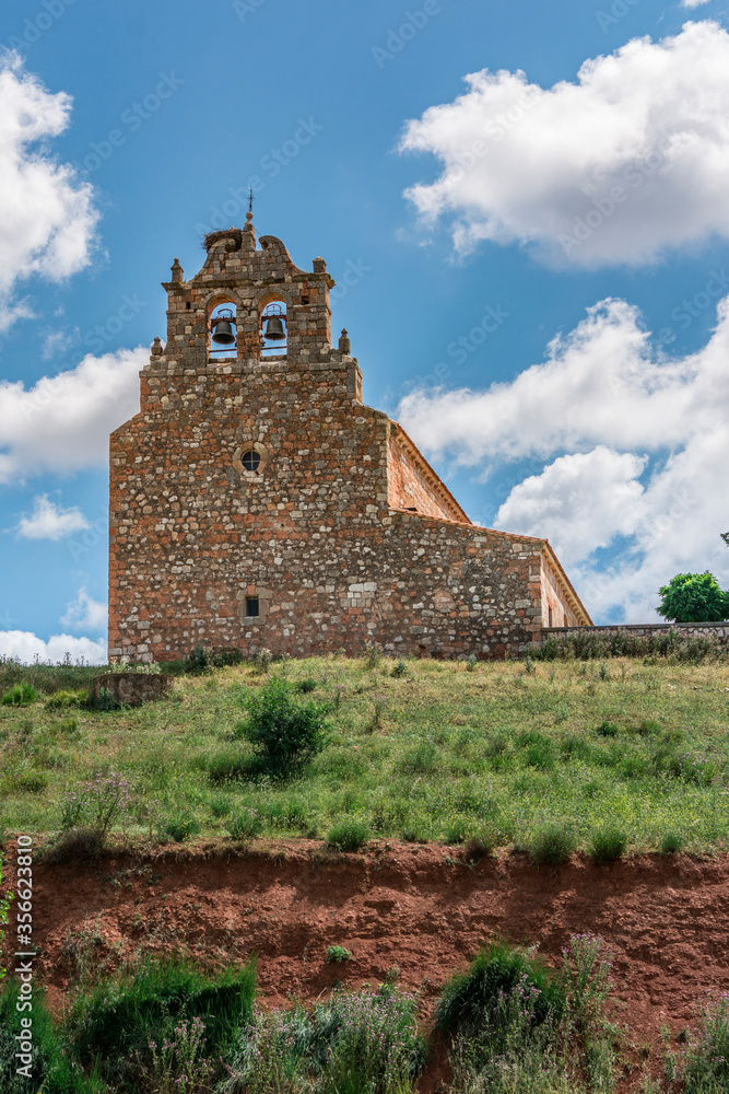 Naklejka premium Church of Our Lady of the Nativity in Santa María de Riaza, in the province of Segovia (Spain)