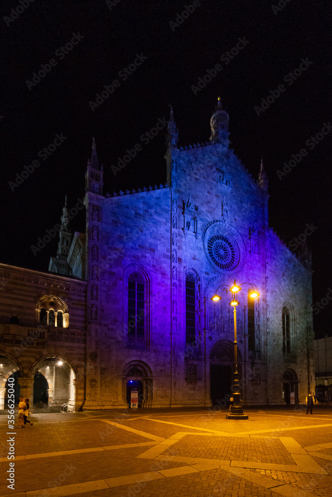 nightscape in mediterranean area