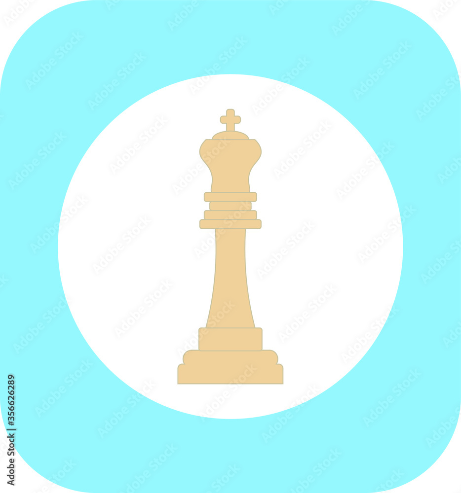 chess king figure. illustration for web and mobile design. chess king figure. illustration for web and mobile design.