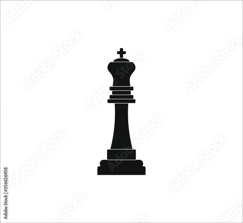 chess king figure. illustration for web and mobile design. © robcartorres