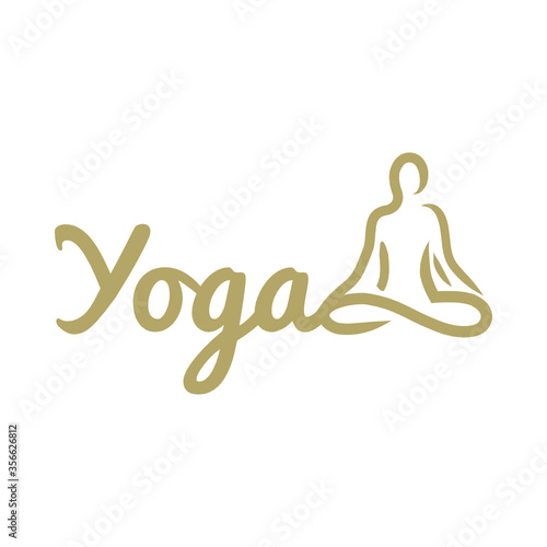 abstract meditating person