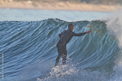 Photography surfing  at Rincon in California