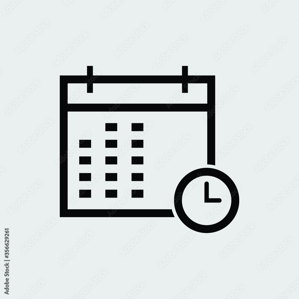 calendar icon outline isolated vector illustration calendar icon outline isolated vector illustration