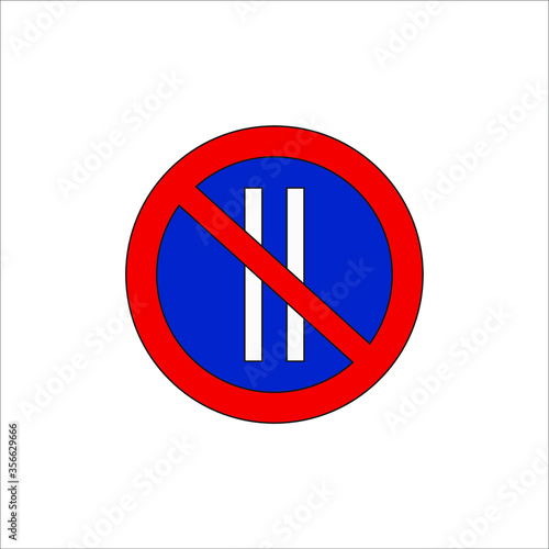 Free Download Prohibited parking traffic signs icons. illustration for web and mobile design. - GFXLoad
