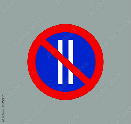 Free Download Prohibited parking traffic signs icons. illustration for web and mobile design. - GFXLoad