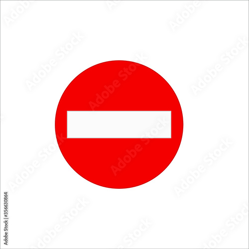 Prohibited entry traffic signs icons. illustration for web and mobile design.