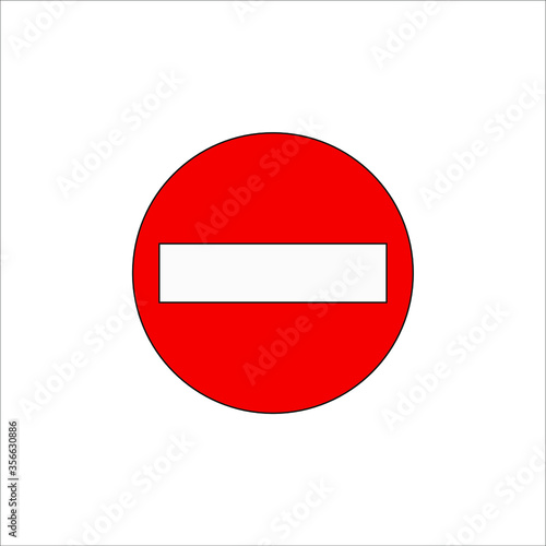 Prohibited entry traffic signs icons. illustration for web and mobile design.