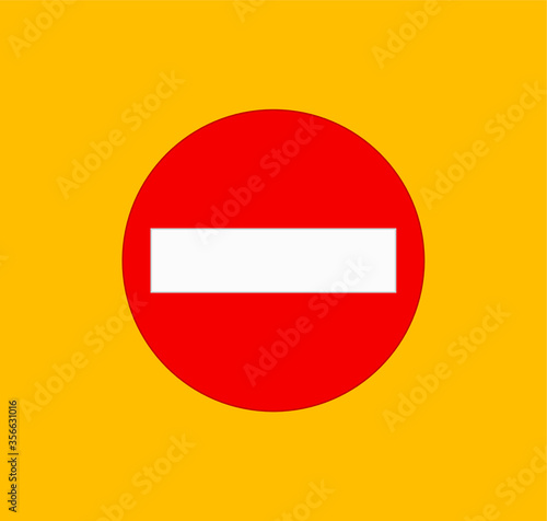 Prohibited entry traffic signs icons. illustration for web and mobile design.