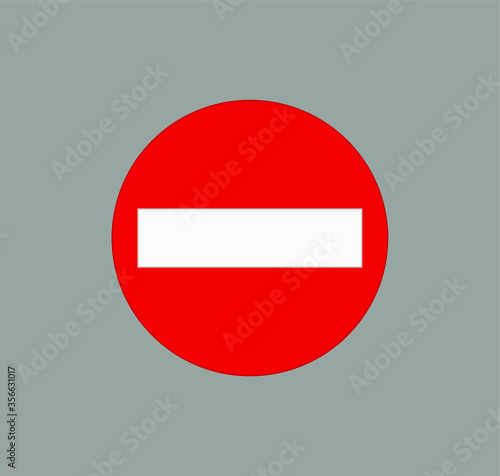 Prohibited entry traffic signs icons. illustration for web and mobile design.