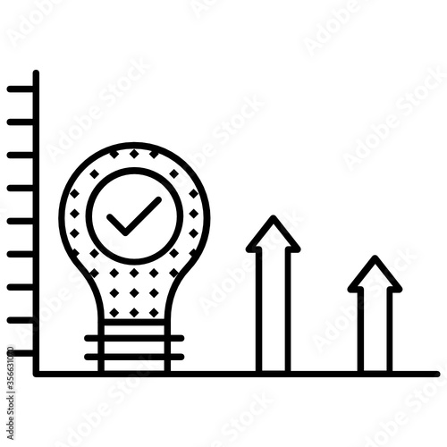 Internal Business Growth Concept, Innovative Business expansion Idea Vector Icon Design 