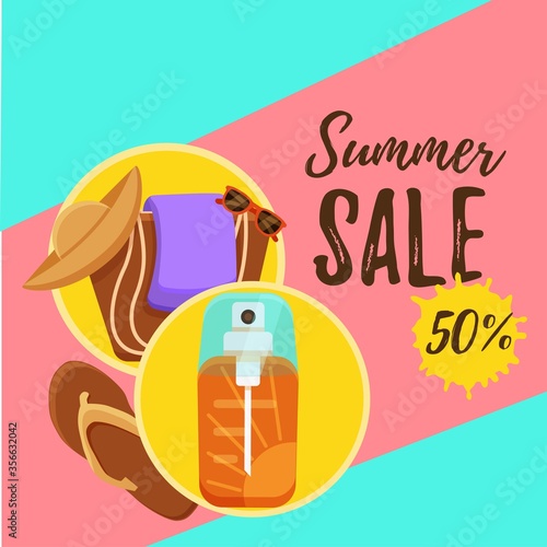 Summer sale concept