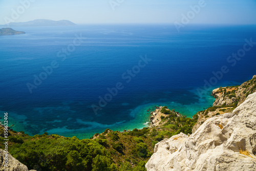 Amazing landscape near Monolithos castle of Rhodes island  Greece