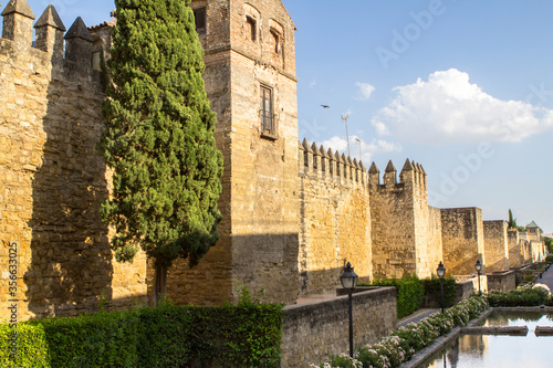 Beside Roman Wall of Cordoba, Spain photo