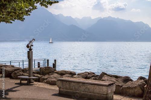 Geneva lake panorama, Switzerland
