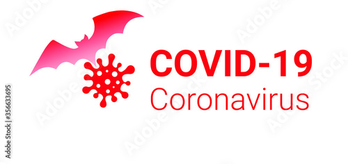 Coronavirus Bacteria Cell Icon, 2019 Novel Coronavirus Bacteria. No Infection and Stop Coronavirus Concepts. Dangerous Coronavirus Cell in China, Wuhan. Isolated Vector Icon