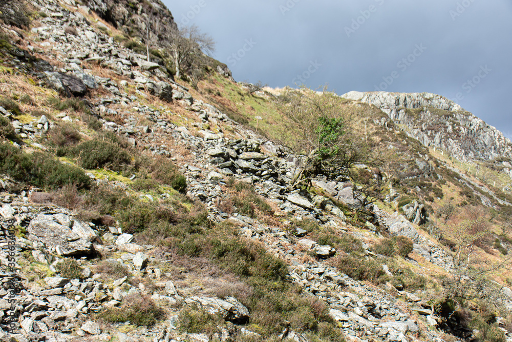 mountain landscape in Snowdonia mountain landscape in Snowdonia