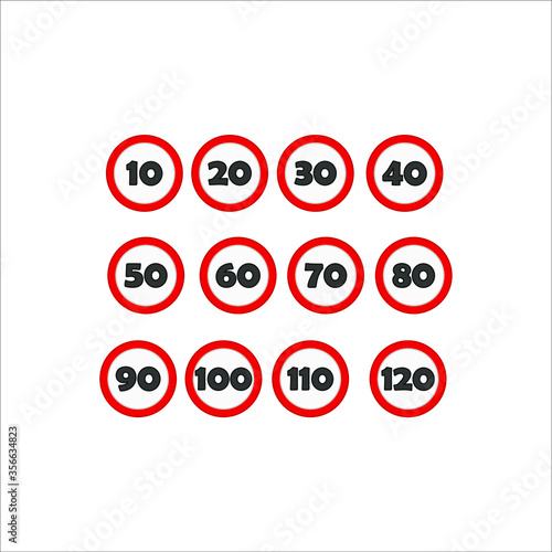 collection of traffic signs icons. illustration for web and mobile design.