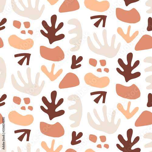 Modern Natural Abstractions seamless pattern