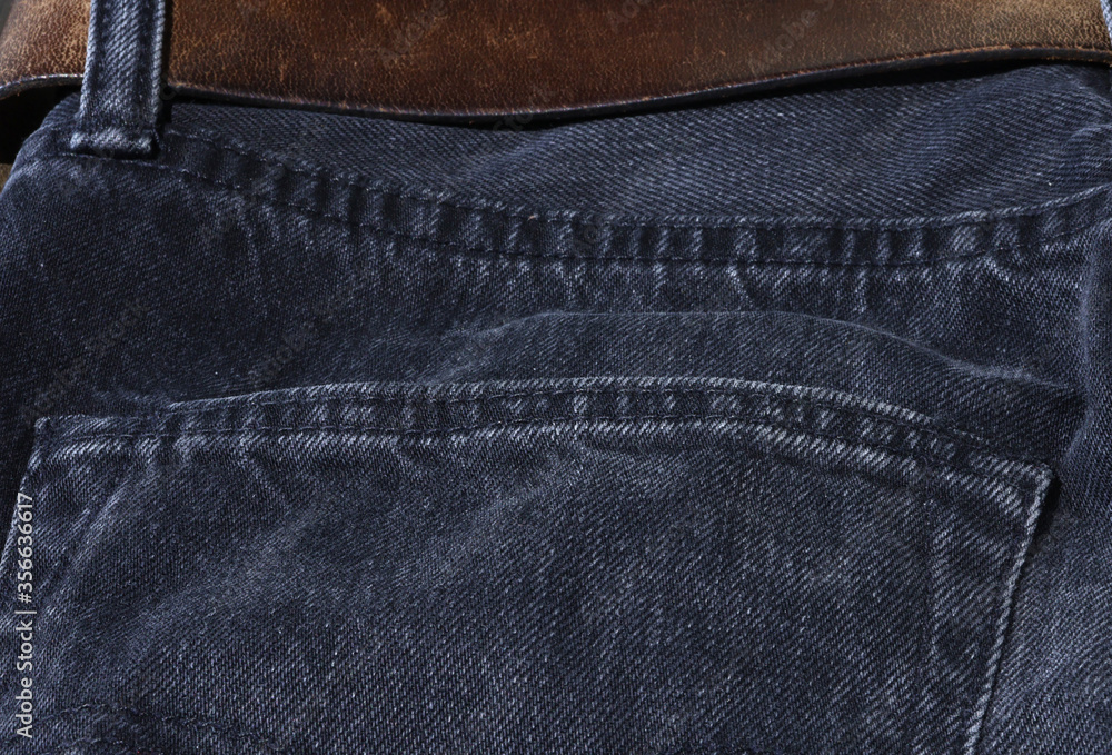 Dark gray jeans. Dark gray jeans back pocket. Denim Dark gray jeans. Dark gray jeans back pocket. Denim