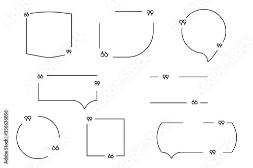 Quote boxes.