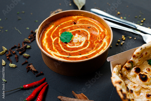 Photography Indian food and spicy spices, stylish photos for the menu